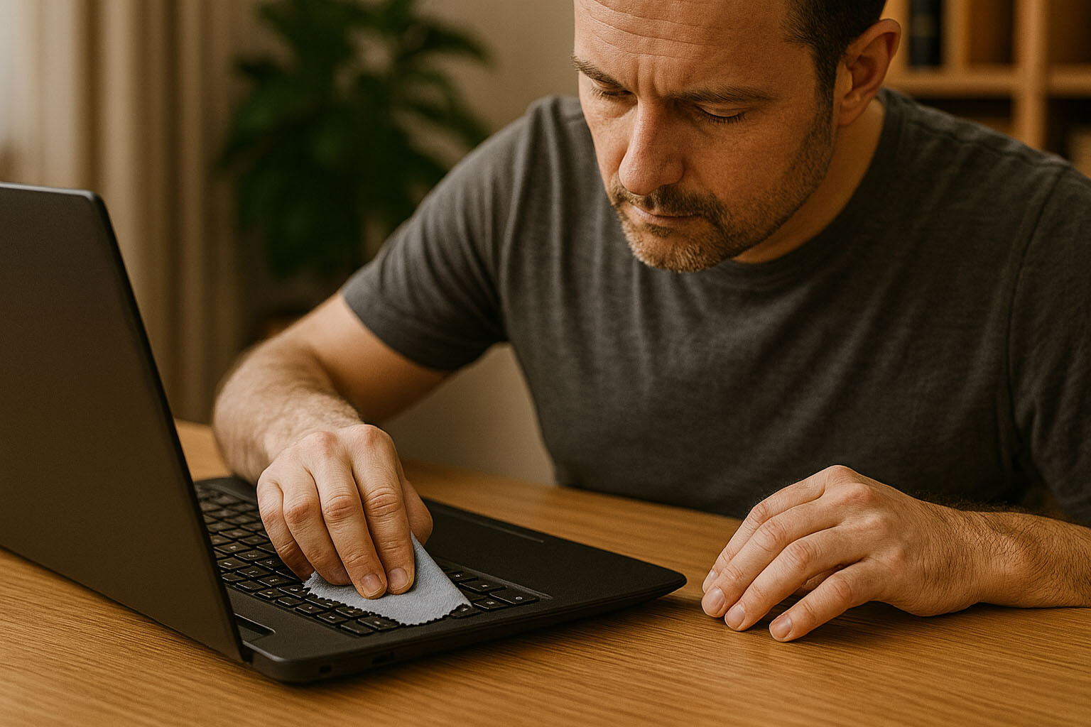 čištění notebooku